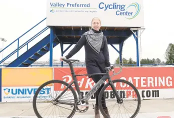  ?? AMY SHORTELL/THE MORNING CALL ?? New Valley Preferred Cycling Center Executive Director Joan Hanscom wants to build up the women’s cycling program at and attract more fans to the Upper Macungie Township velodrome, where she took charge in October.