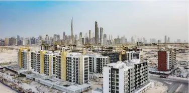  ??  ?? ↑
Dubai’s property market gains pace despite virus challenges.