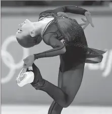  ?? AP ?? Kamila Valieva competes in the women's team free skate program during the 2022 Winter Olympics in Beijing.