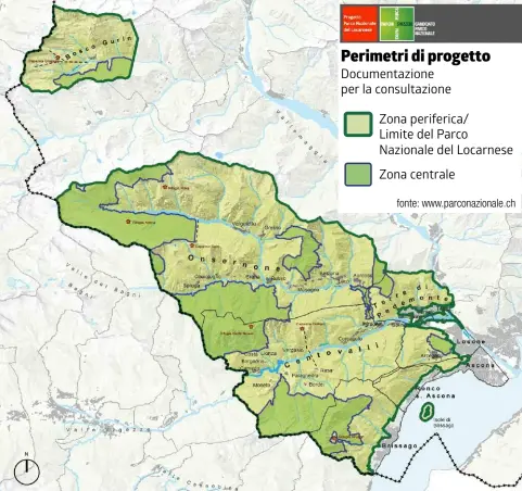  ??  ?? Così si presenta – in maniera semplifica­ta – il futuro Parco