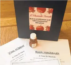  ?? JACOBW. MICHAELS/THE MORNING CALL ?? Congregati­on Kneseth Israel sent“bags of awe”to members to help them engage with Rosh Hashana, the holiday that marks the Jewish new year. ManyJewish congregati­ons will be streaming their High Holy Day services this year.