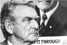  ??  ?? Then prime minister Bob Hawke in 1987.