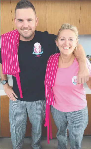  ??  ?? ON THE MOVE: Ricci Whelan and Paula Morris from Happy Home Chef. Ms Morris will expand her business into Cairns run by Mr Whelan, formerly of Apex Burgers.