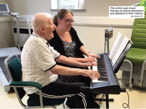  ?? BIG BANG PR ?? The centre uses music therapy to reduce depression and agitation in their visitors