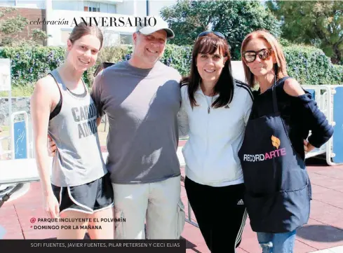  ??  ?? SOFI FUENTES, JAVIER FUENTES, PILAR PETERSEN Y CECI ELIAS