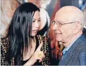  ?? Photo: REUTERS ?? Media focus: Rupert Murdoch and wife Wendi Deng have denied claims their home was like a war zone.