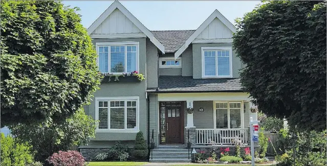  ??  ?? This custom- built home at 4656 West 13th Ave. in Vancouver was on the market for 74 days and sold for $ 3,288,000.