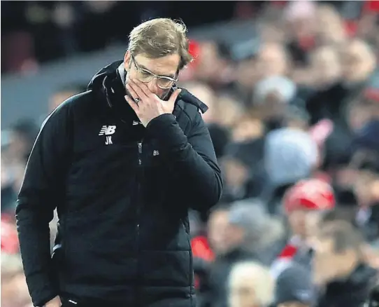  ?? FOTO: NTB SCANPIX ?? POENGJAKT: Liverpool-manager Jürgen Klopp håper laget hans får et løft i kveldens kamp mot Huddersfie­ld.