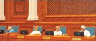  ?? –ONA ?? SESSION: Dr. Yahya bin Mahfoudh Al Mantheri, Chairman of the State Council, chaired the first regular session of the fourth sitting of the sixth term of Oman’s State Council.