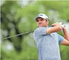  ?? MICHAEL REAVES/GETTY IMAGES ?? Corey Conners plays a shot during the final round of the Valero Texas Open.