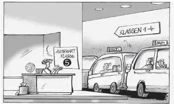  ?? RP-KARIKATUR: NIK EBERT ?? Schulweg 2018