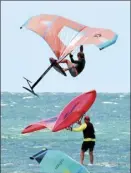  ?? NATHAN SMITH photo ?? Bobo Gallagher soars through the air at Kahului Harbor.