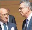  ?? FOTO: DPA ?? Thomas de Maizière und sein französisc­her Amtskolleg­e Bernard Cazeneuve in Luxemburg.