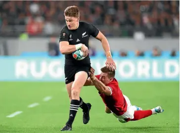  ??  ?? Beauden Barrett would be an obvious target for the bold American plan to revolution­ise the game in the United States.