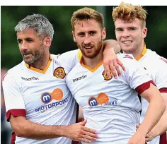  ??  ?? Key man: Moult is the centre of attention after his initial goal but will now go under the knife for a persistent groin injury and miss the first four league games