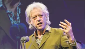  ?? Photos and text from wire services Mark Allan / Associated Press ?? Bob Geldof's Live Aid concerts have raised millions, and he has hosted Live 8 concerts and convinced industrial­ized nations to pledge an increase in aid to Africa.