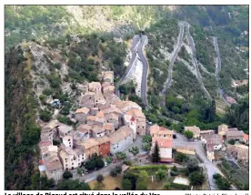  ?? (Photo Patrick Blanchard) ?? Le village de Rigaud est situé dans la vallée du Var.