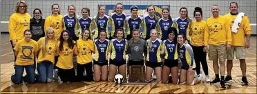  ?? PHOTO PROVIDED ?? Triton volleyball sectional champions.