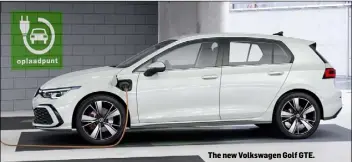  ??  ?? The new Volkswagen Golf GTE.
