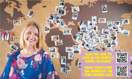  ?? Picture: Glenn Hampson ?? Study Gold Coast head of partnershi­ps and trade Jennine Tax at work in Southport.
BOOK TICKETS FOR THE WOMEN OF THE YEAR AWARDS GALA