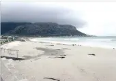  ??  ?? Fish Hoek beach is among the 10 blue-flag beaches in Cape Town this summer.