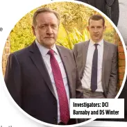  ?? ?? Investigat­ors: DCI Barnaby and DS Winter