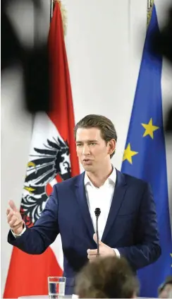  ?? Foto: dpa/Herbert Neubauer ?? Der österreich­ische Außenminis­ter Sebastian Kurz