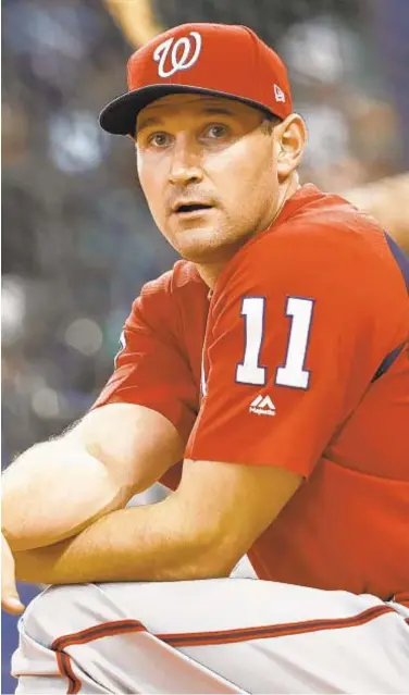  ?? AP ?? Nationals first baseman Ryan Zimmerman might not play in 2020 because of family health concerns.