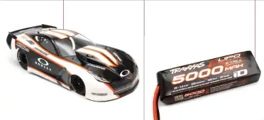  ??  ?? I just had to have the PROTOFORM Corvette C7 Pro Mod body for my project. It’s very slick and you can’t beat the look of it.
A Traxxas 5000mah 2S Lipo provides the juice for my ride and there’s plenty of capacity for a lot of fast passes.