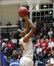  ?? Steven Eckhoff / RN-T ?? Taya Gibson puts up a short jumper during Friday’s game.