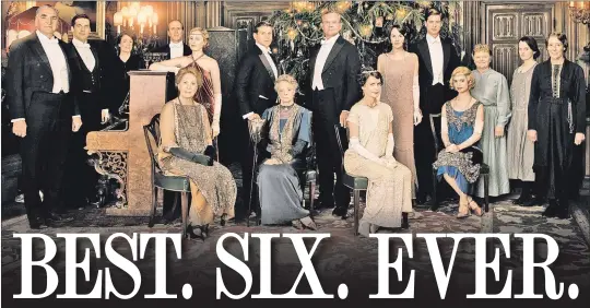  ??  ?? PANORAMICO­C VIEW:
The cast off “Downton Abbey,” the most popular show in PBSS history, which ends its six-season run in 2016.