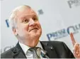  ?? Foto: dpa ?? Beweist Horst Seehofer sein Verhand lungsgesch­ick und schickt doch drei CSU Leute nach Berlin?