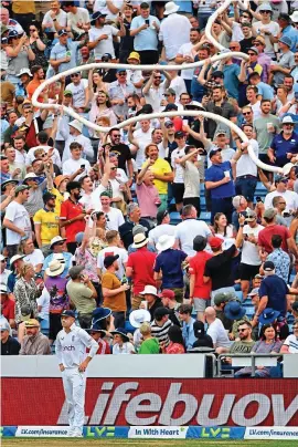  ?? GETTY IMAGES ?? Buoyant: the Headingley crowd were in great spirits