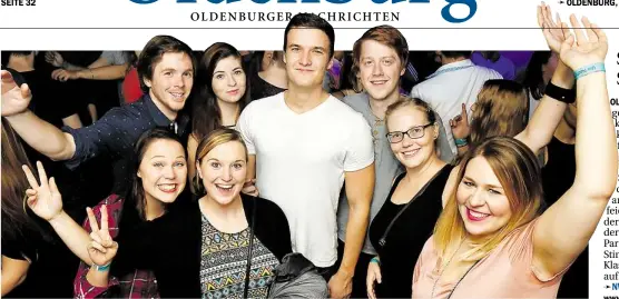  ?? BILD: CHRISTIAN J. AHLERS ?? Hier geht’s ab: Im Amadeus feierten Studenten bei der Uni-Nacht der Clubs, bevor es weiter zu den anderen zehn Bars und Clubs in Oldenburg ging.