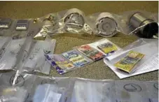  ?? Photo: Bev Lacey ?? CRIMINAL CRACKDOWN: Some of the items seized by police during the latest Operation Quebec Trawler raids in the city.