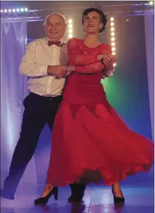  ??  ?? Richie Cullen and Jane Pierce perform their mystery waltz.