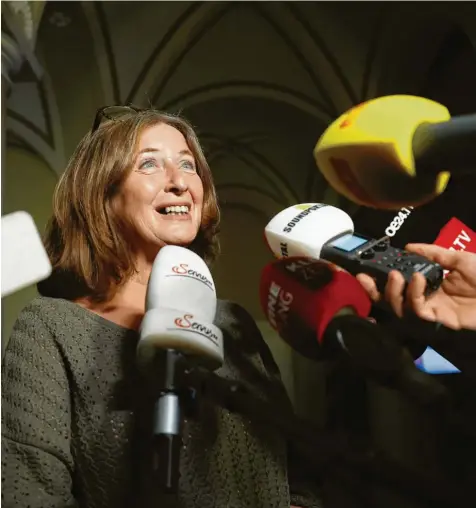  ?? Foto: Erwin Scheriau/APA, dpa ?? „Linkes Phrasendre­schen hat mich immer angezipft“: Elke Kahr, die künftige Bürgermeis­terin von Graz.