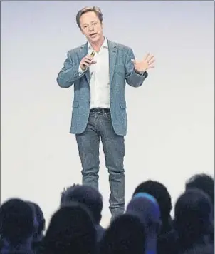  ?? MIQUEL COLL MOLAS ?? Brock Pierce intervino la pasada semana en el Mobile World Congress