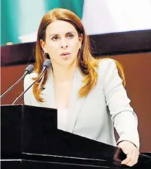  ?? CORTESÍA PRI ?? Legislador­es le
desearon suerte a Carolina Viggiano