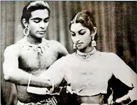  ?? ?? In their glory days: Chitrasena and Vajira