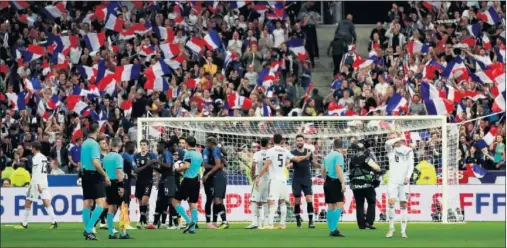  ??  ?? LLENO. El Stade de France ha superado el 90% del aforo en sus dos partidos en la Liga de Naciones.