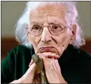  ?? ?? SAFE: 100-year-old Dova Govergeviz in her room at a care home in Isreal