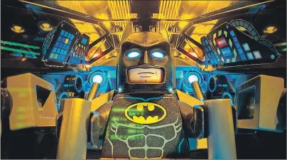  ?? AP PHOTO ?? This image released by Warner Bros. Pictures shows Batman, voiced by Will Arnett, in a scene from “The LEGO Batman Movie.”