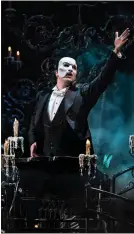  ?? ?? Ben Crawford during a performanc­e of “The Phantom of the Opera” in New York.