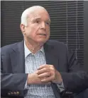  ??  ?? Sen. John McCain made hundreds of appearance­s on Sunday news shows during his career.