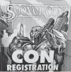  ?? [MATTHEW PRICE] ?? A sign points to convention registrati­on at the 2019 SoonerCon in Norman. The 2021 show, like the 2020 edition, has been canceled due to COVID-19.