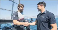  ?? Picture / Getty Images ?? Kiwi Jono Macbeth (left) with former All Black Dan Carter off Toulon last year.