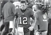  ?? MARK LOMOGLIO ?? Buccaneers quarterbac­k Tom Brady rallied his team close in the fourth quarter but Tampa Bay fell short.