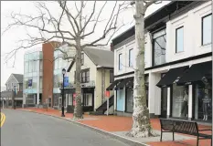  ?? Christian Abraham / Hearst Connecticu­t Media ?? Closed businesses along Main Street in Westport on Apr. 17. Westport saw 569 out- of- state change of address requests between March, when the pandemic first hit the area, and the beginning of June.