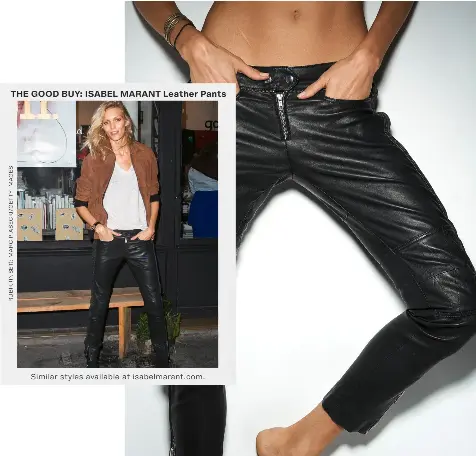 Isabel marant hot sale leather pants